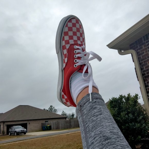 Red Checkered Vans - Picture 6 of 10